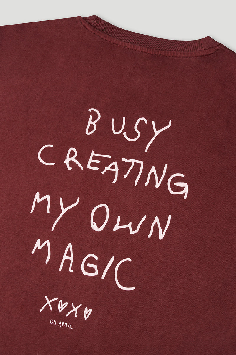 OH APRIL BF T-Shirt Own Magic Cherrywood