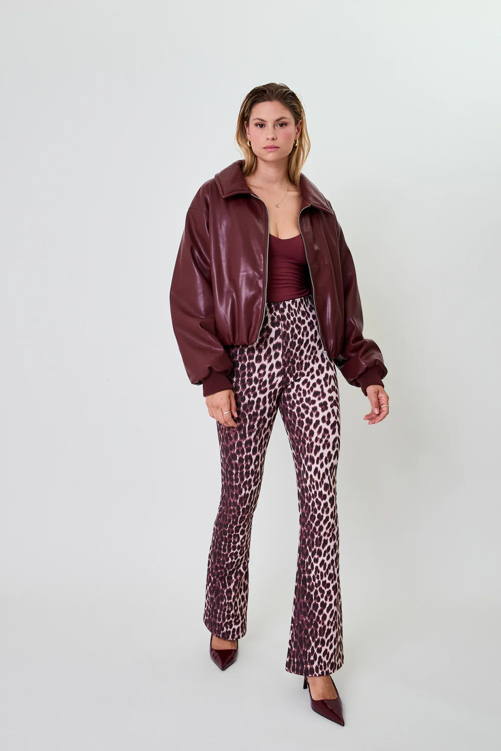 OH APRIL Bobbie Bomberjacket Cherrywood