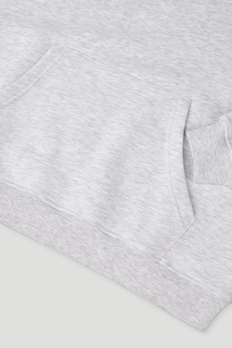 OH APRIL Boyfriend Hoodie Fluffy Grey Melange