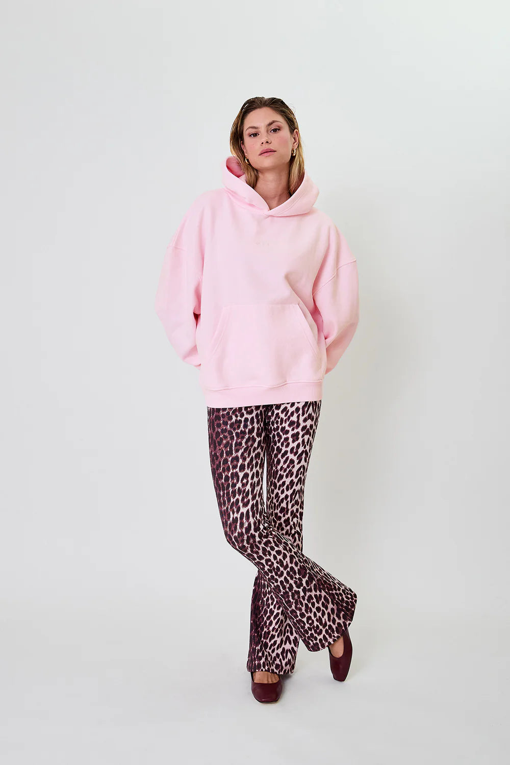 OH APRIL Boyfriend Hoodie Iconic Sugar Pink