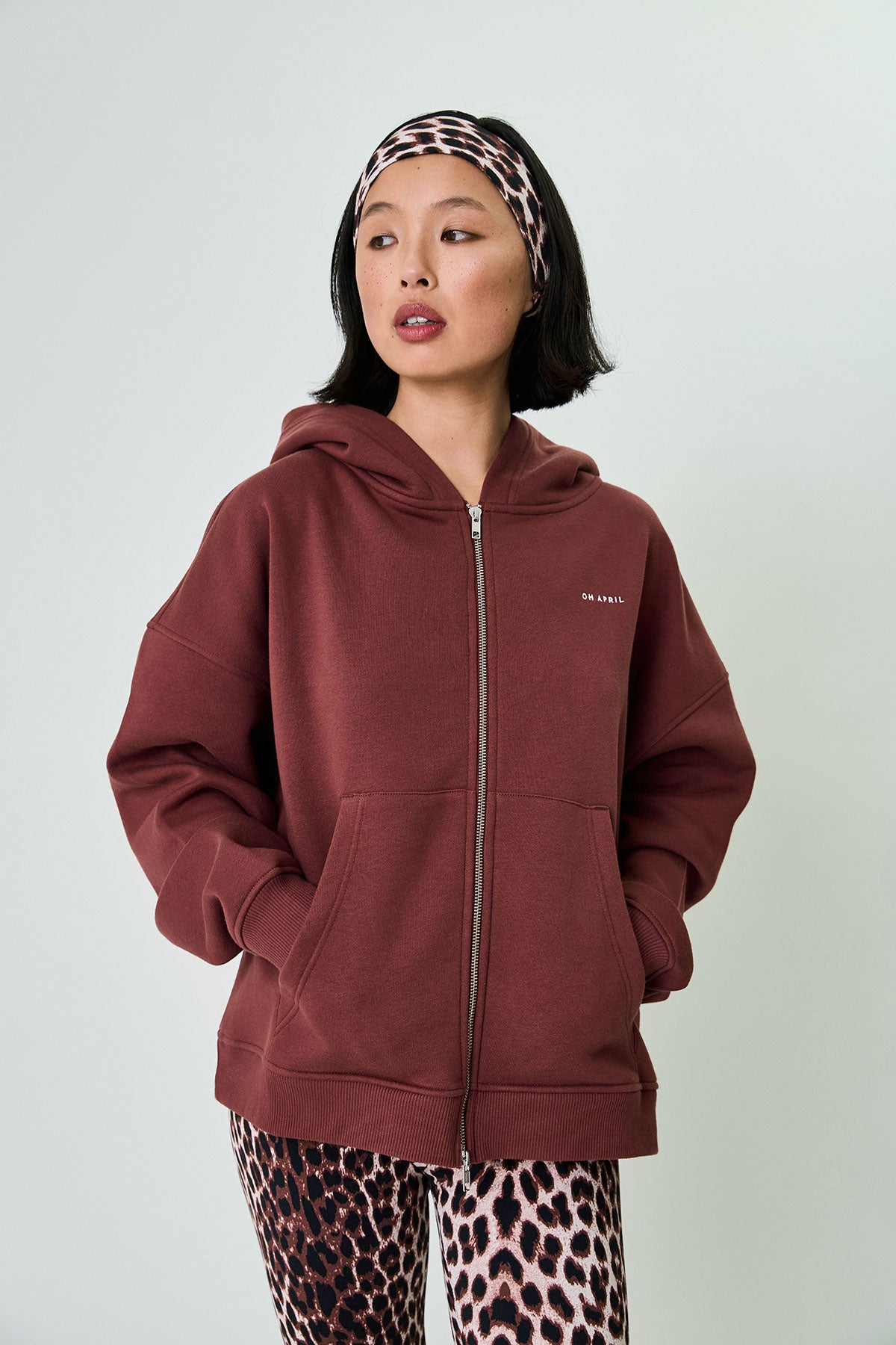 OH APRIL Headband Leo Cherrywood