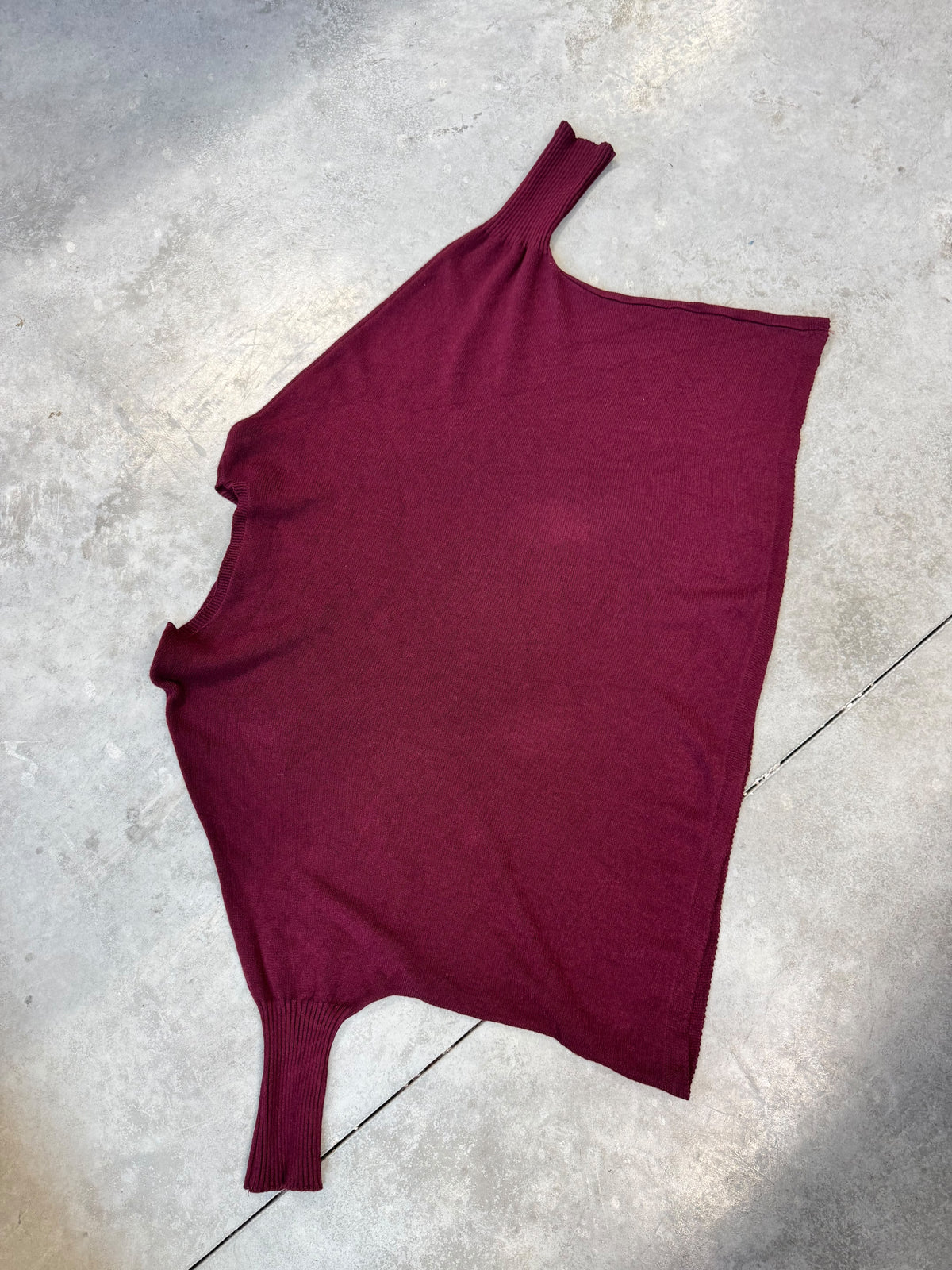 Fledermauspullover Feinstrick burgundy