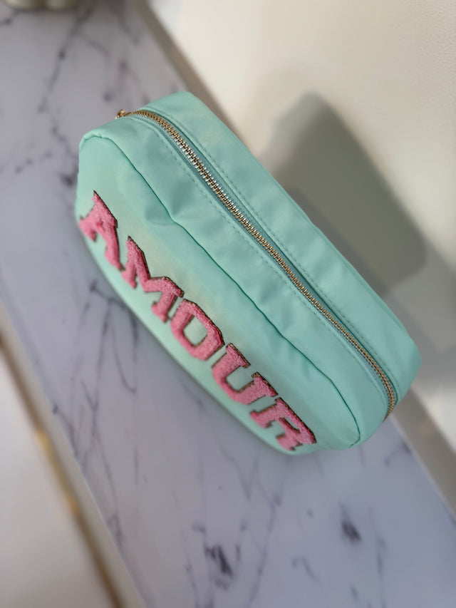 Long Bag AMOUR mint/rosa