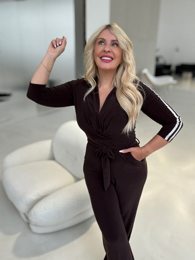 Jumpsuit ELEGANCE chocolate