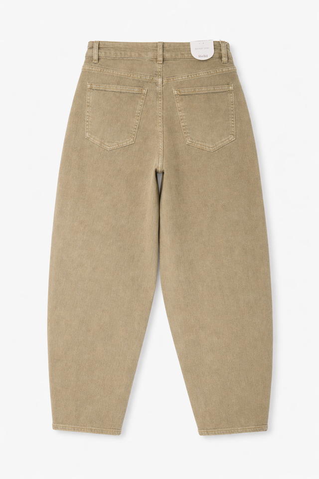 Glow Stud Ballon Jeans mit Strech