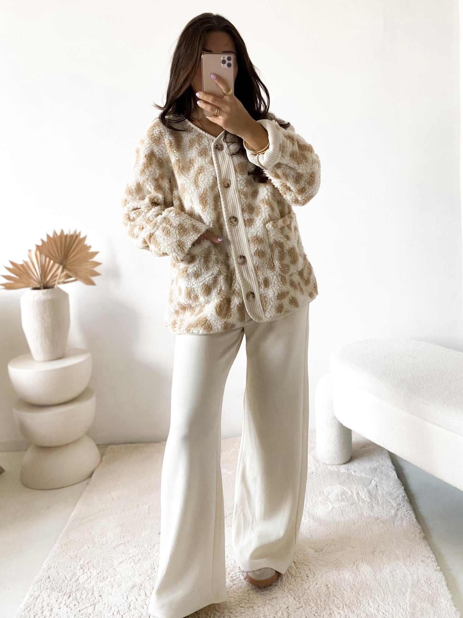 Teddyjacke Crema LOVELY LEO