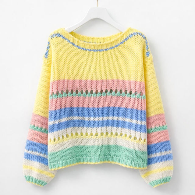 Strickpullover PASTELL RAINBOW
