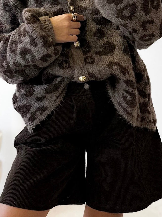 Cord Shorts Chocolate COZY MOMENT