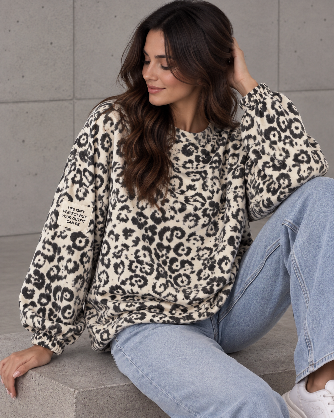 Butterstoff Sweater PERFECT OUTFIT Leo schwarz weiß