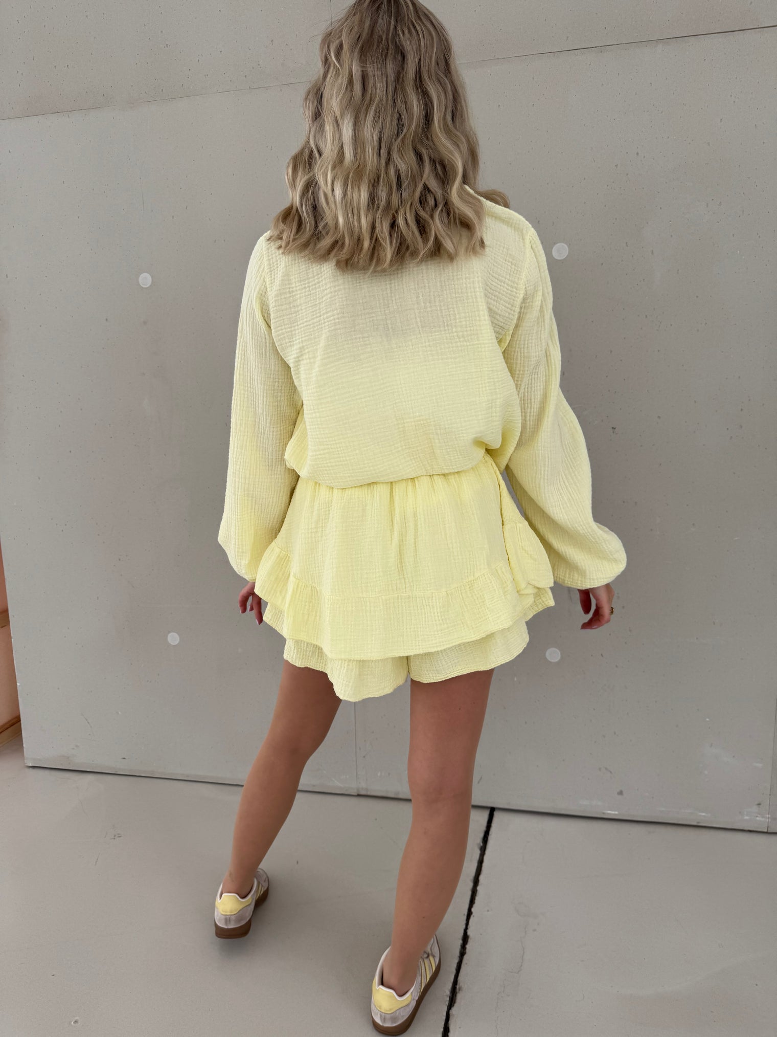 Musselin Hosenrock BUTTERMILK LEMON mit Patch