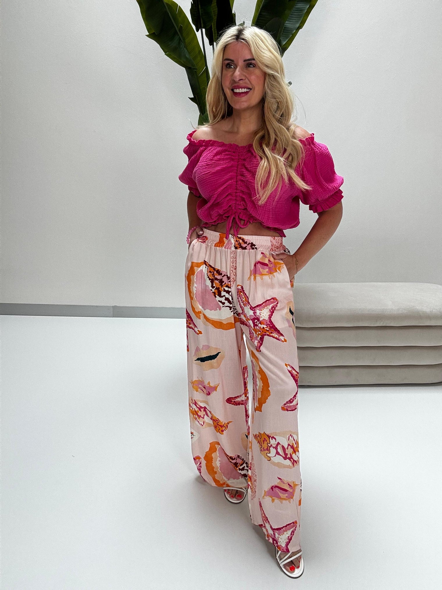 Sommer Hose OCEAN LOVER rosa/pink/orange