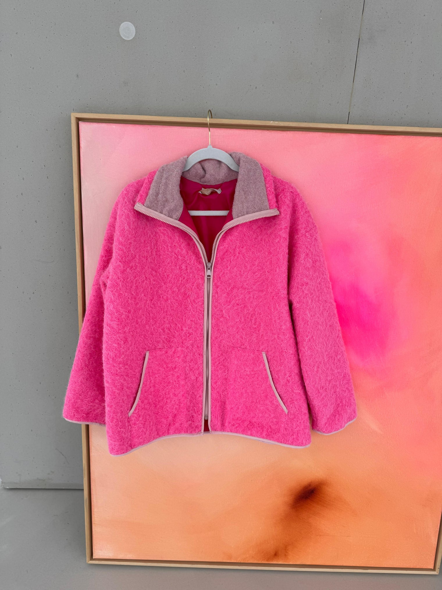 Jacke WARM FEELING pink/pflaume