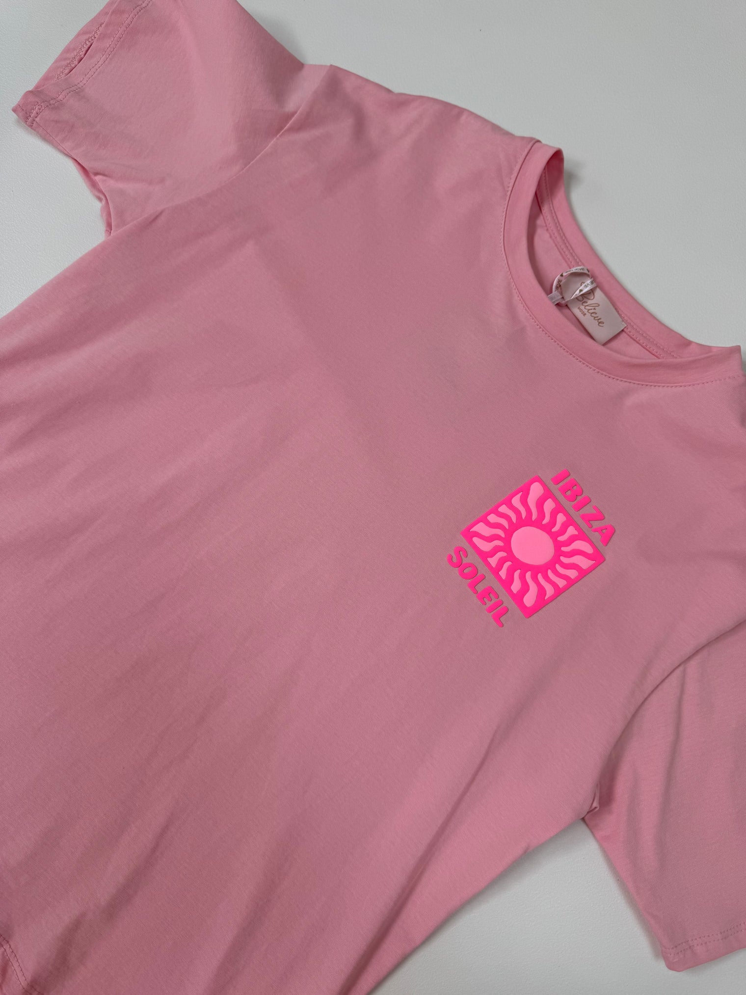 Statement Shirt rosa IBIZA mit hochwertigem Aufdruck