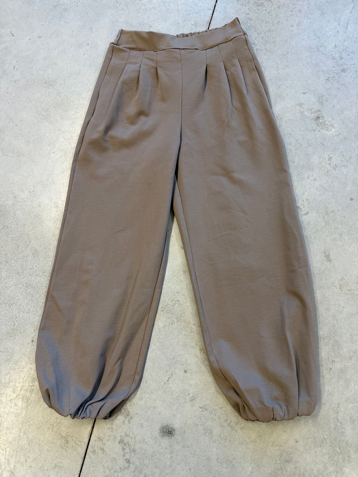 Winter Butterstoff Ballon Hose Taupe