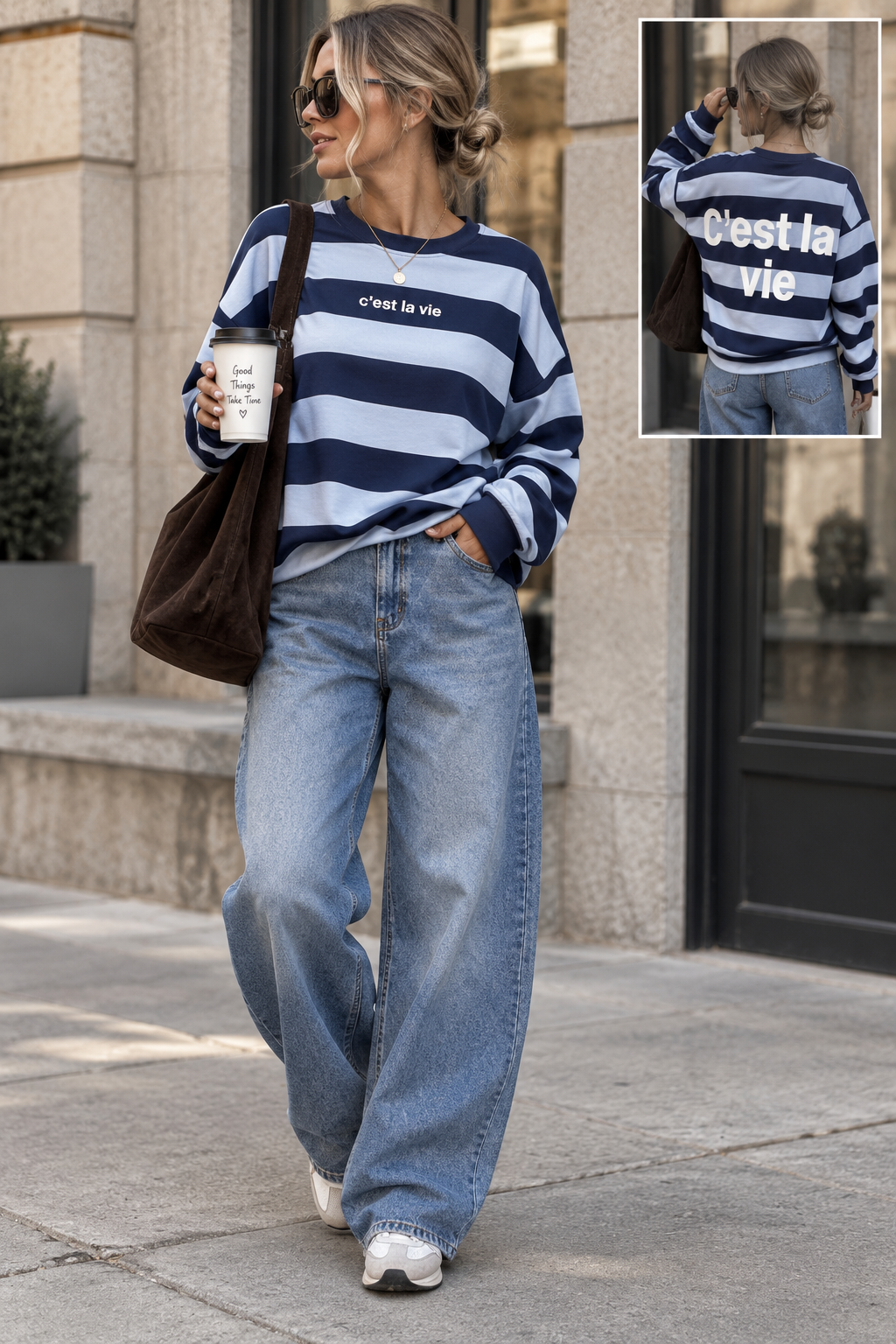 Barrel Jeans Tall Girl denim blue