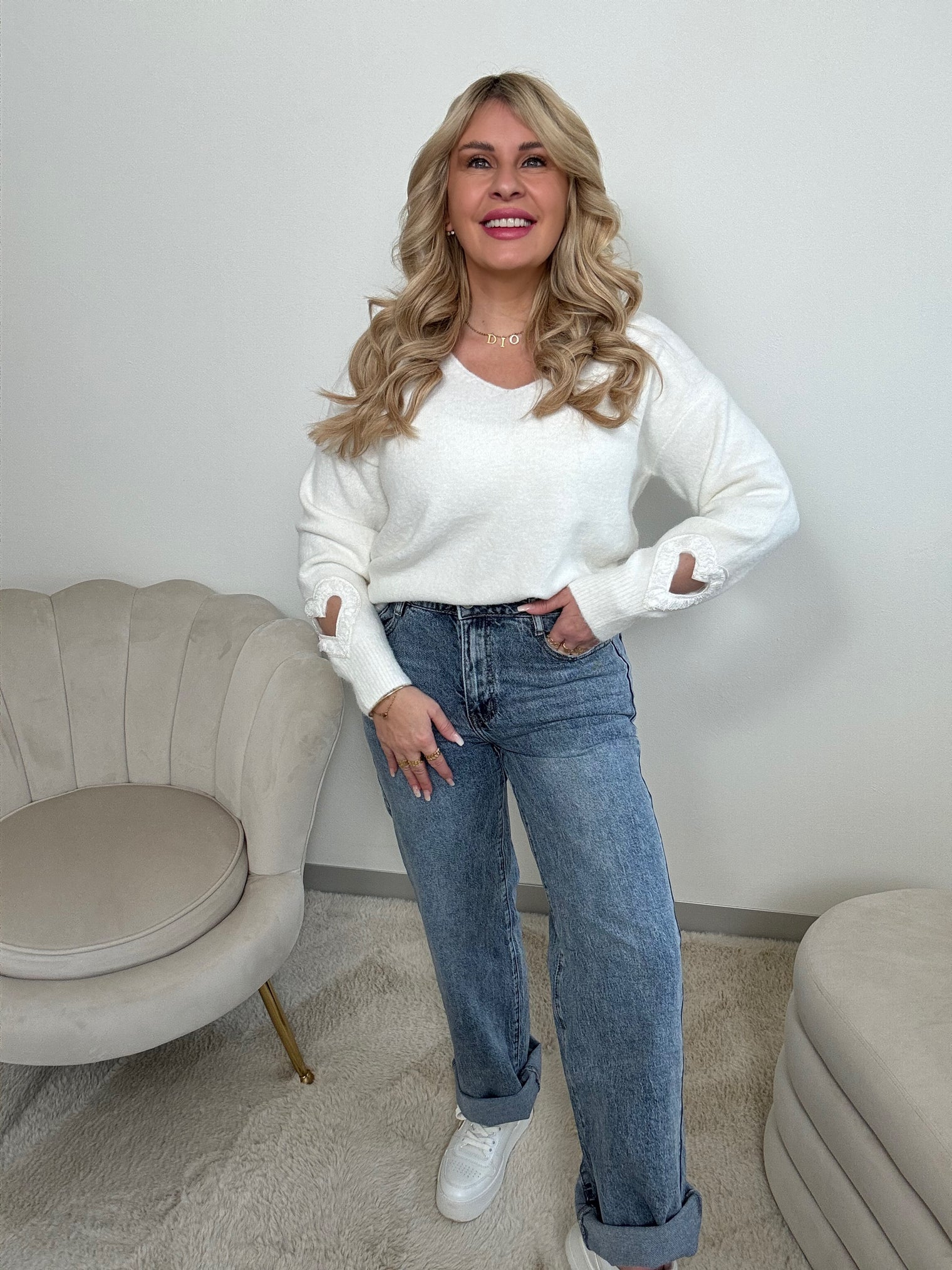 Stretch WIDE LEG Jeans Blue