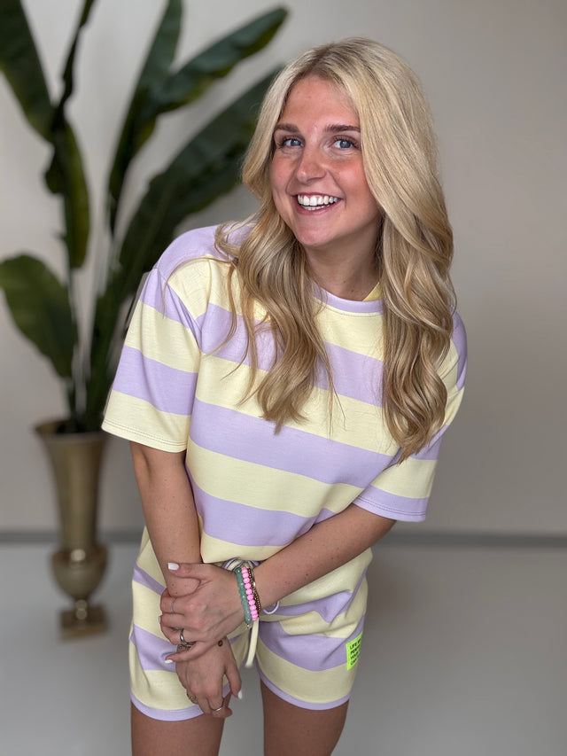 Butterstoff Sommer Set PERFECT OUTFIT flieder/gelb