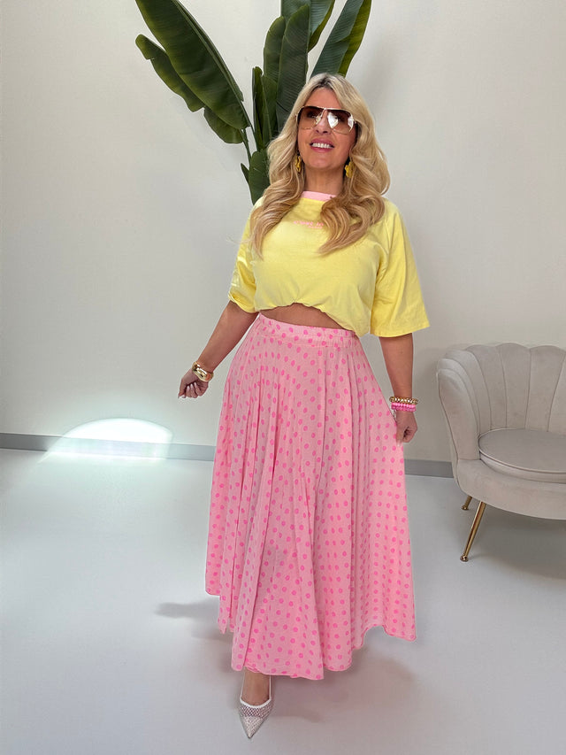 Rock rosa POLKA DOTS pink