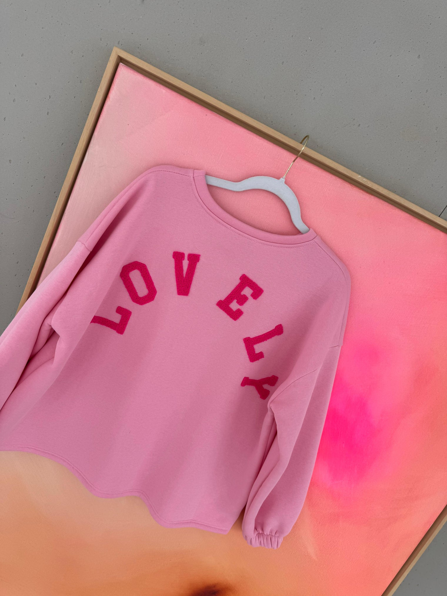 Sweater rosa LOVELY rot