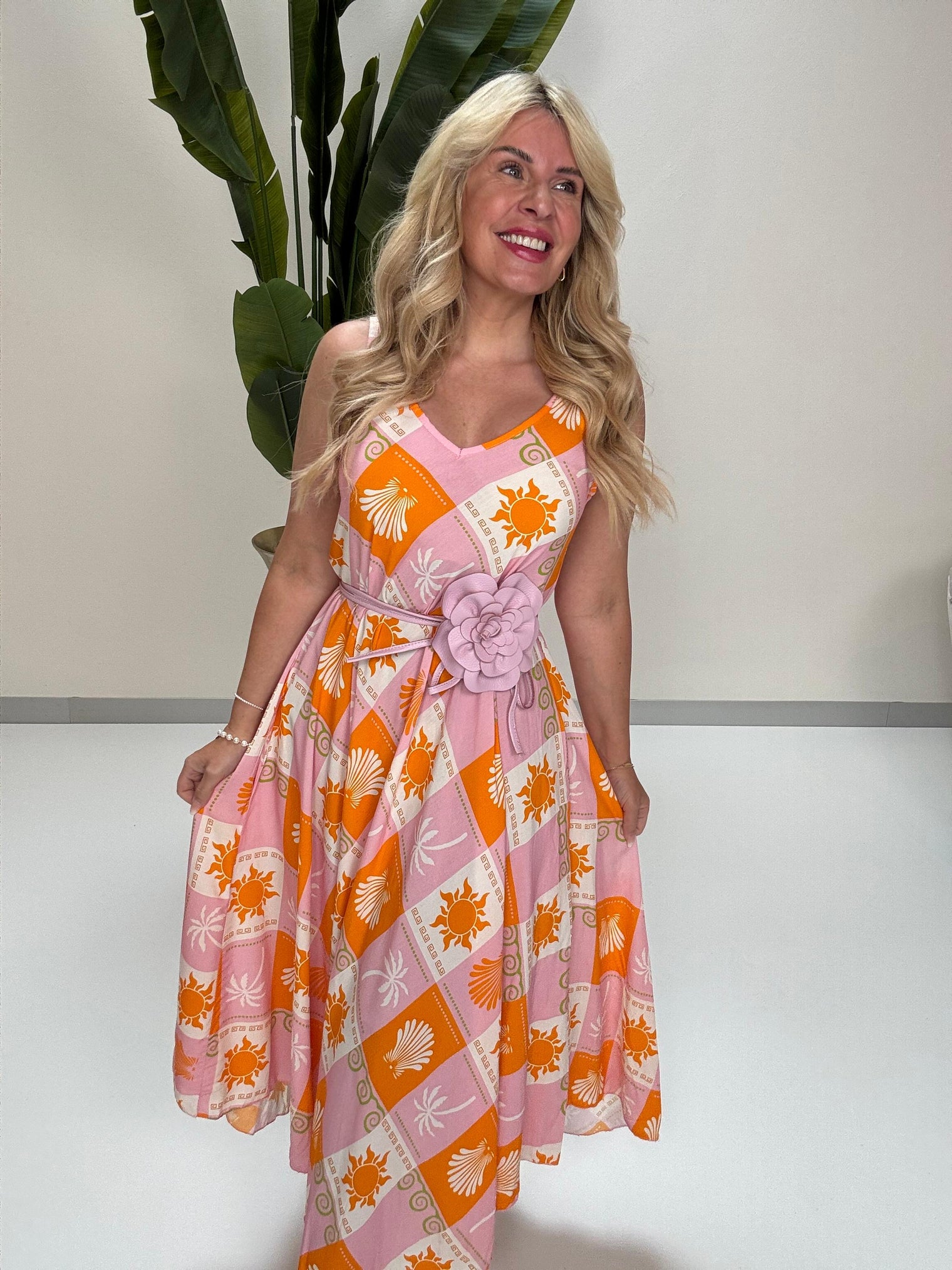 Leder Binde Gürtel FLOWER BOMB