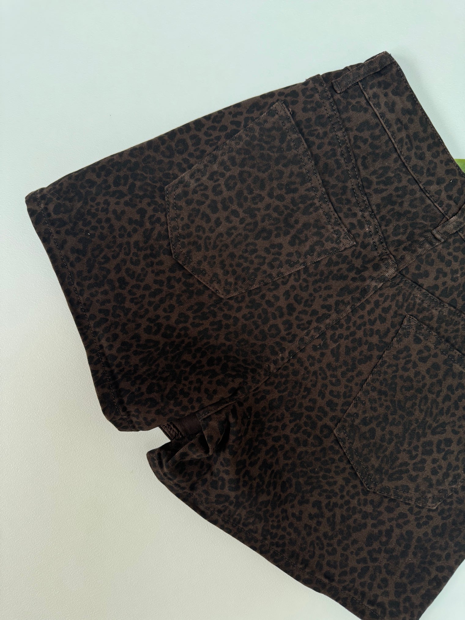 Hosenrock Stretch Jeans dark chocolate/schwarz LEO LOVE