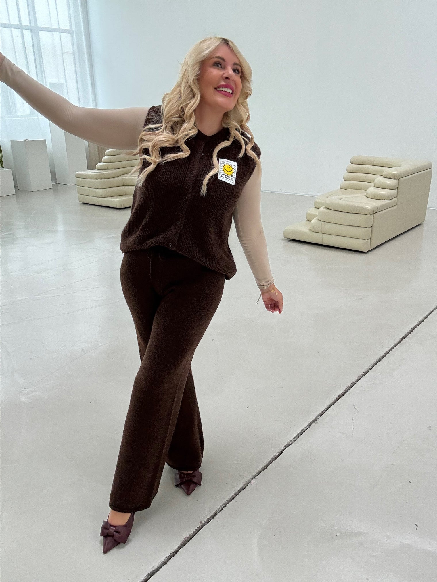 Strickhose SUPER SOFT dark coffee