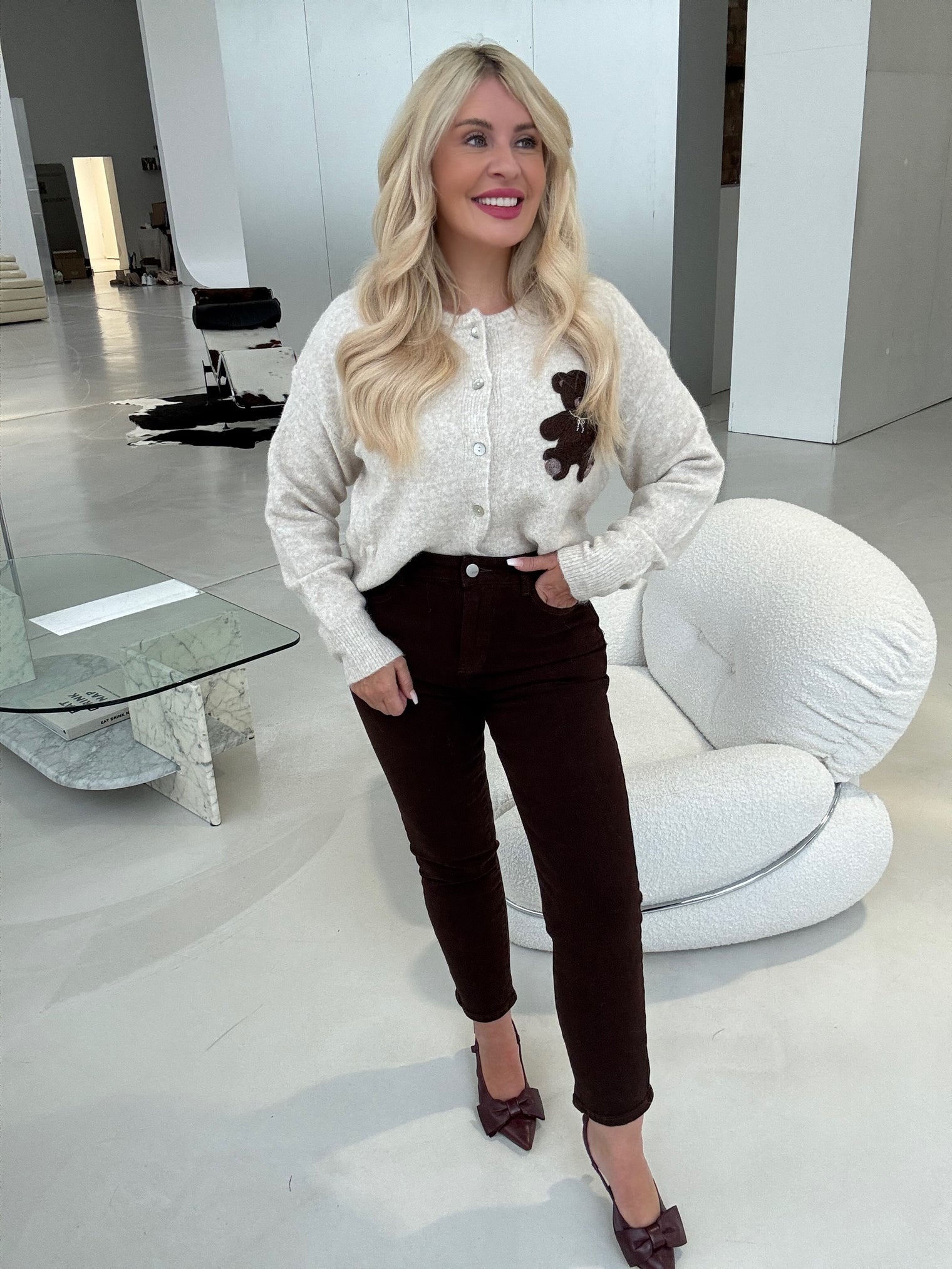 Mom Jeans DARK BROWN