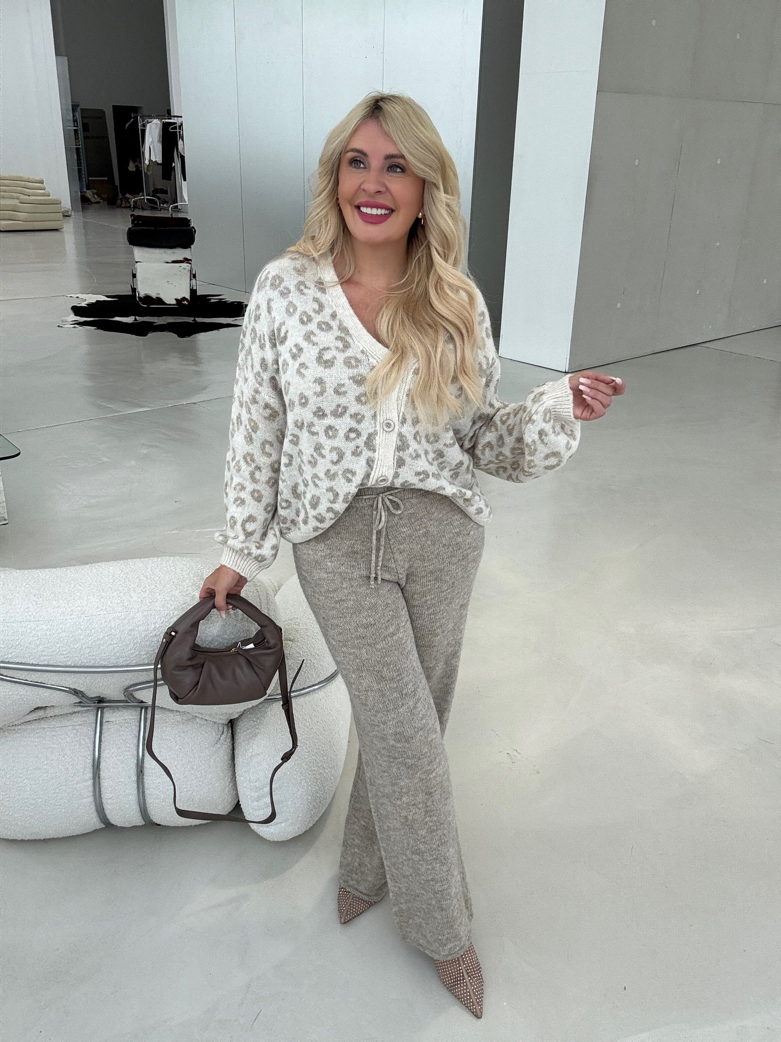 Strickhose SUPER SOFT taupe