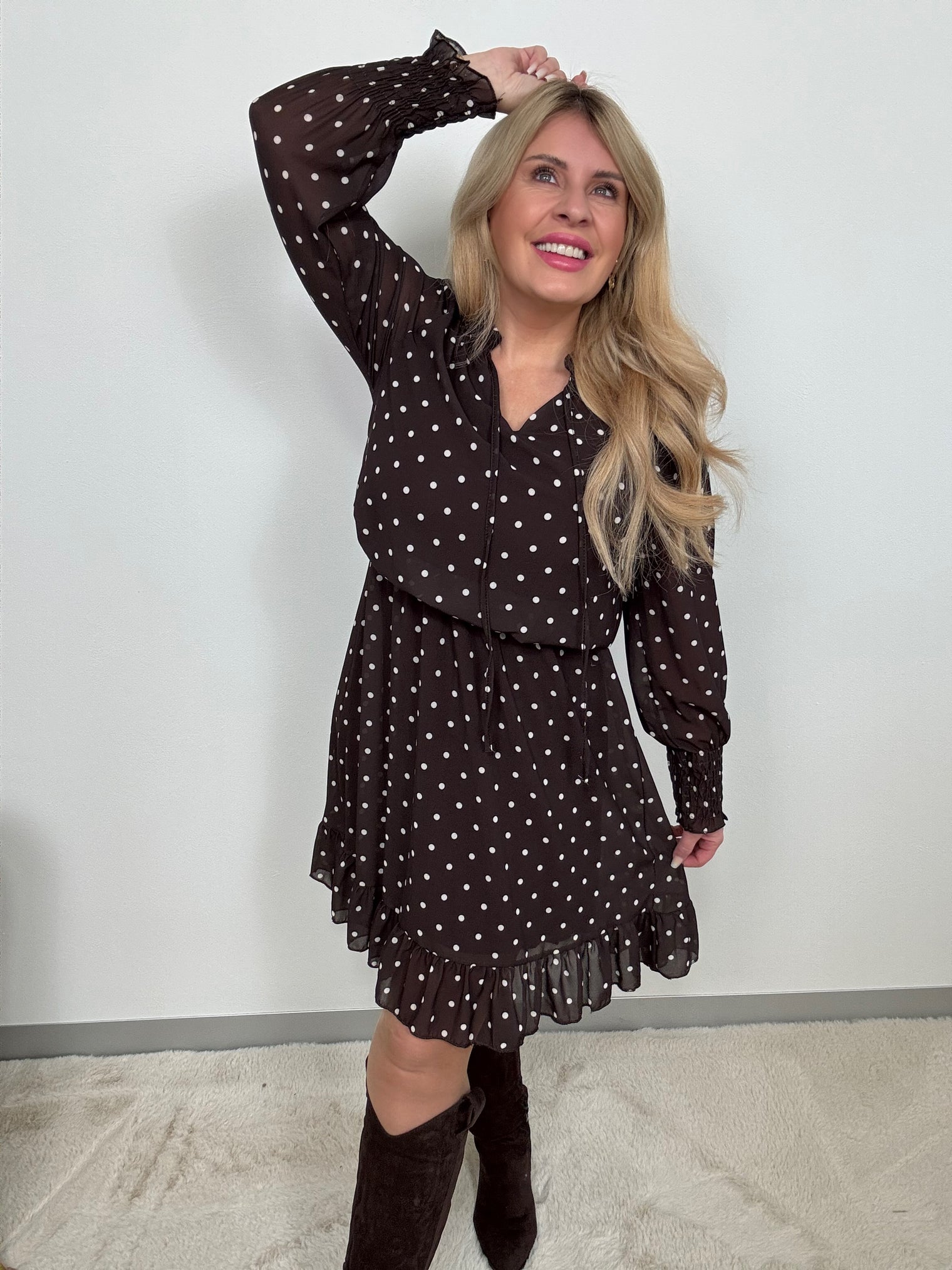 Kleid chocolate LITTLE POLKA DOTS