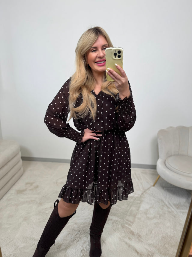 Kleid chocolate LITTLE POLKA DOTS