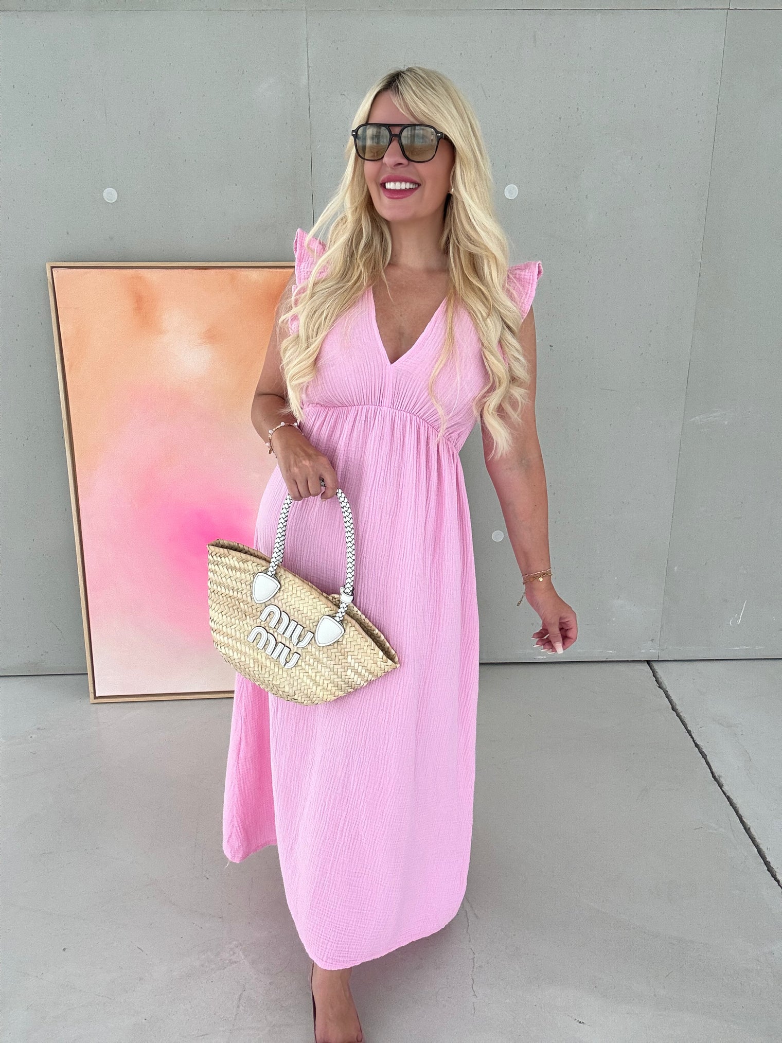 Signature Musselin Kleid CANDY ROSE