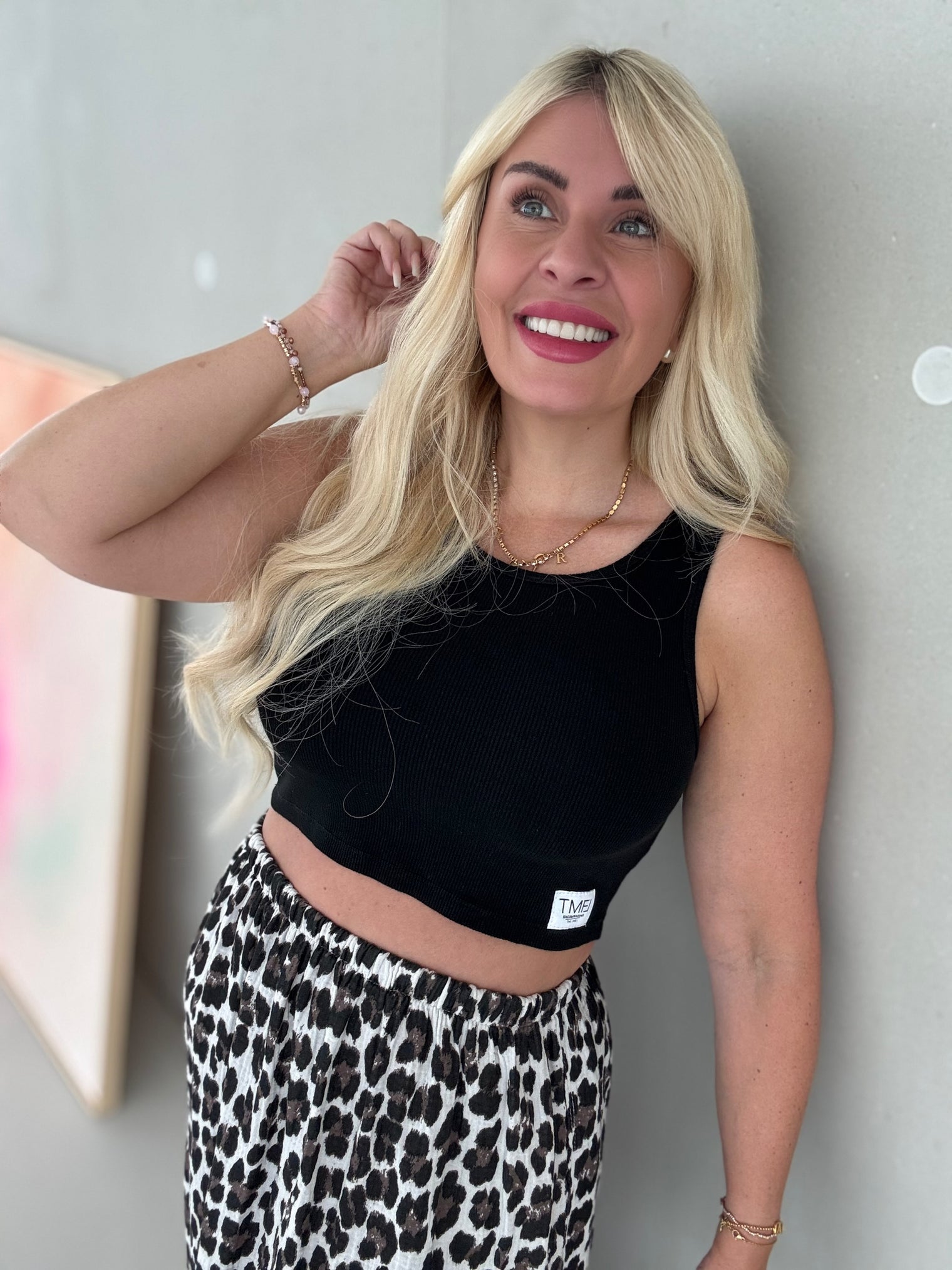 SIGNATURE CROP TOP schwarz