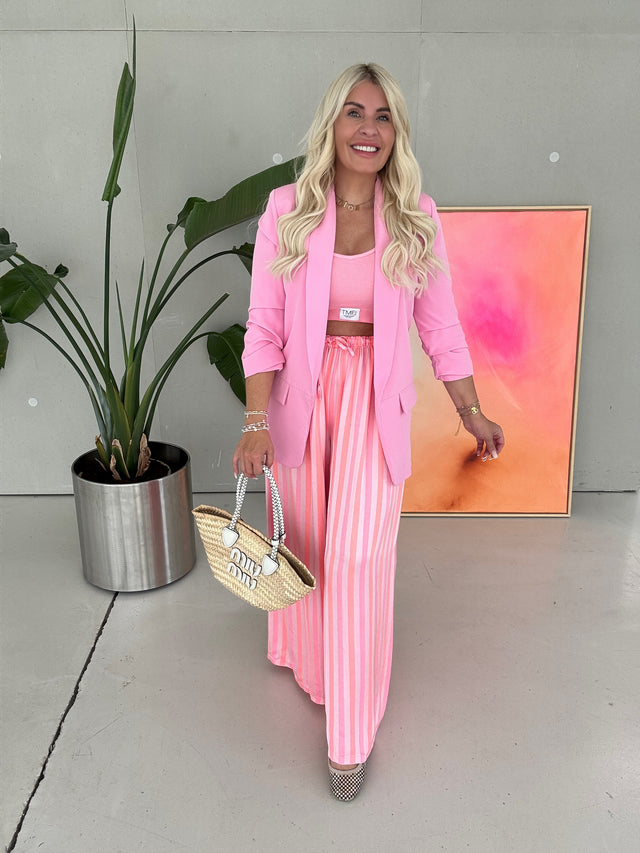 Silky Hose rosa STREIFEN Candy Rosa Watermelon