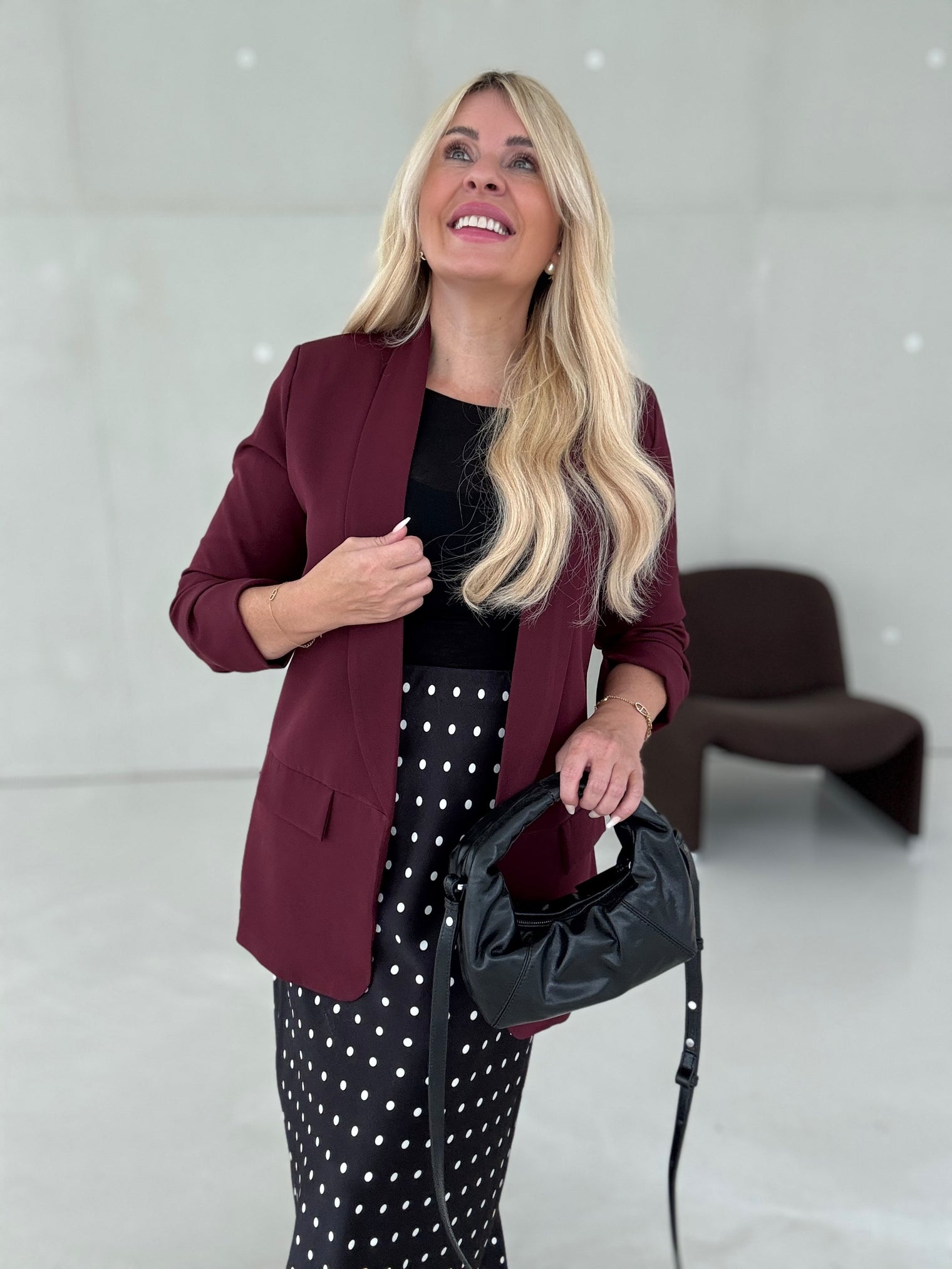 Blazer BASIC LOVE burgundy