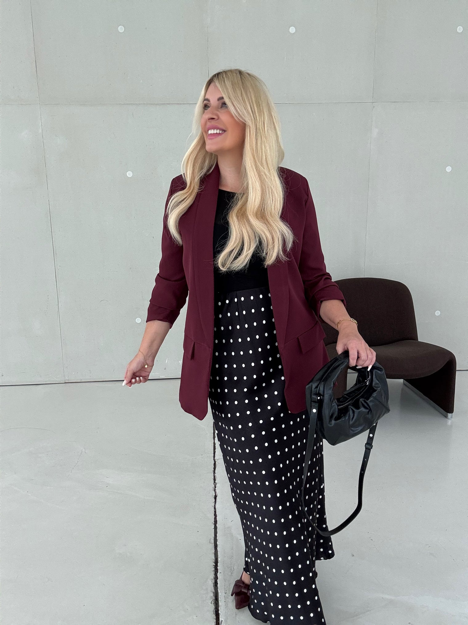 Blazer BASIC LOVE burgundy