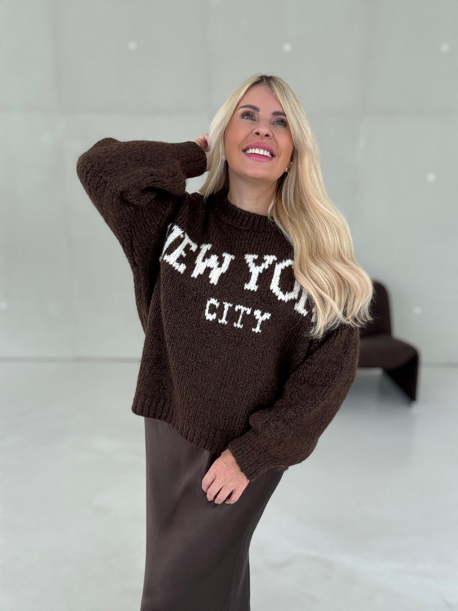 Pullover NEW YORK chocolate