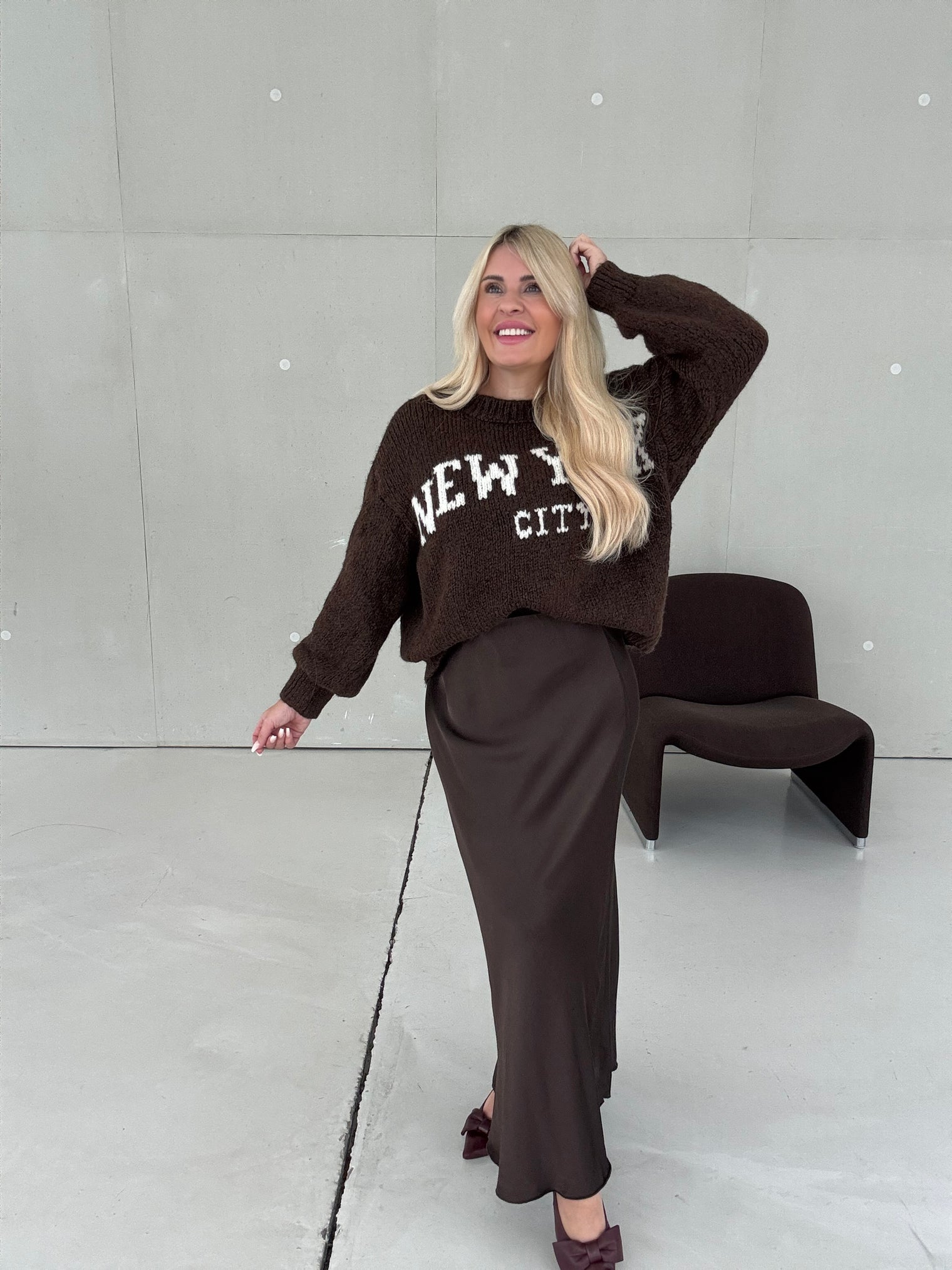 Pullover NEW YORK chocolate