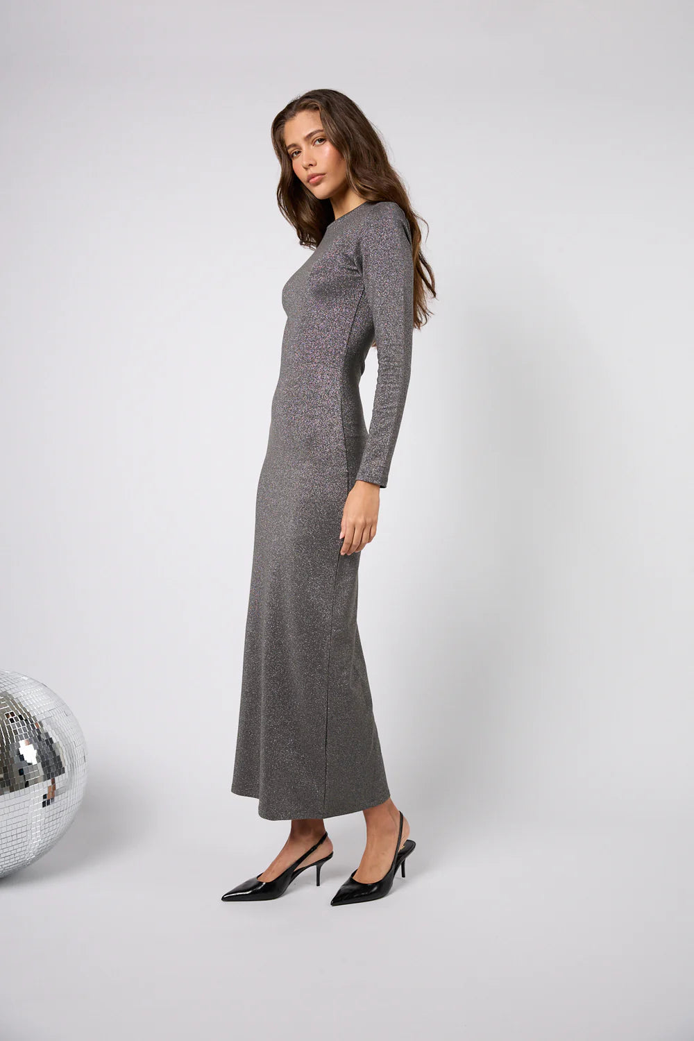 OH APRIL Frida Bodycon Dress Graphite