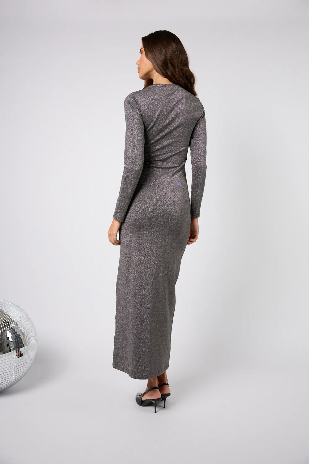 OH APRIL Frida Bodycon Dress Graphite