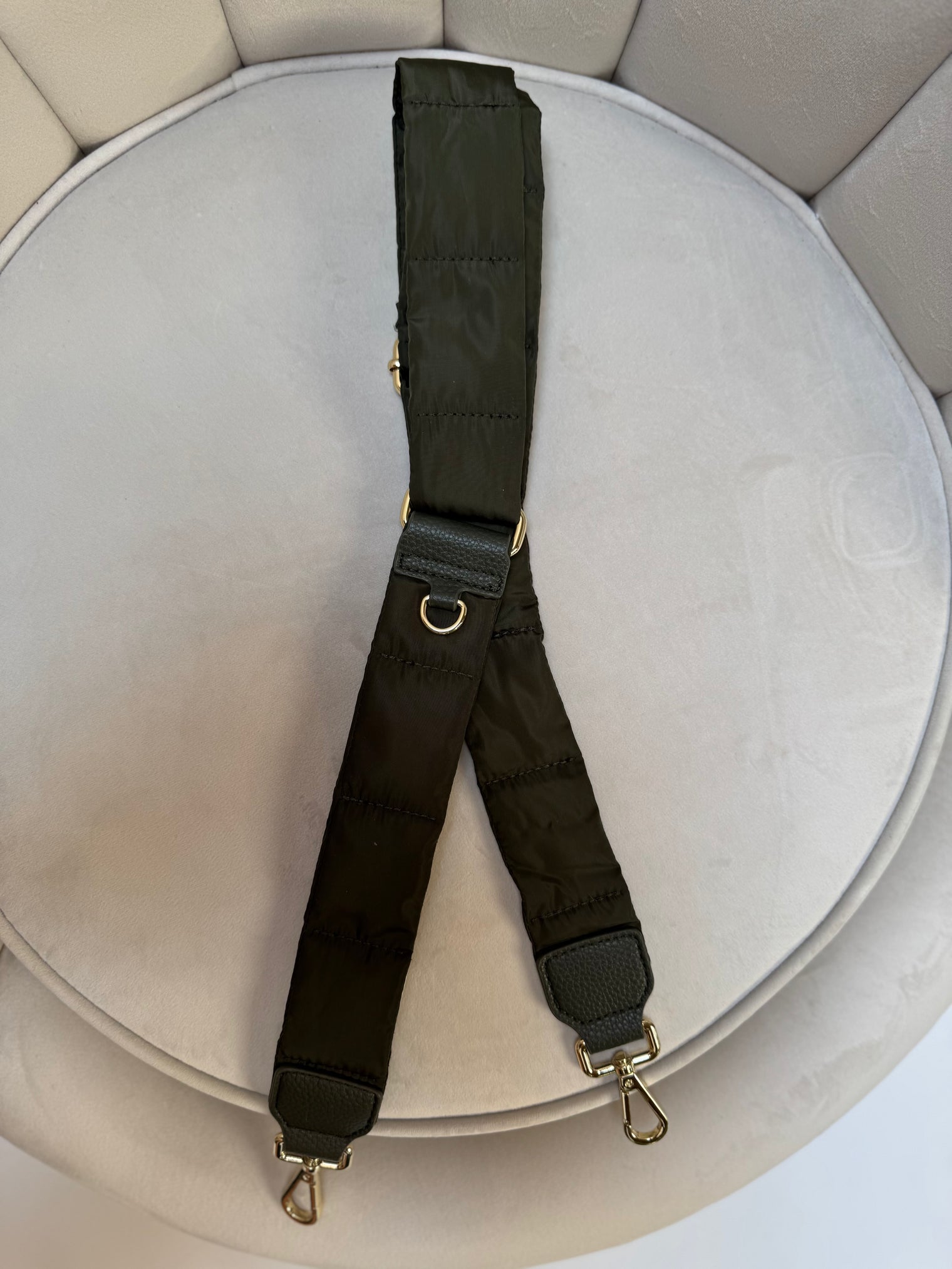 Hey Marly Puffy Nylon Strap Forest