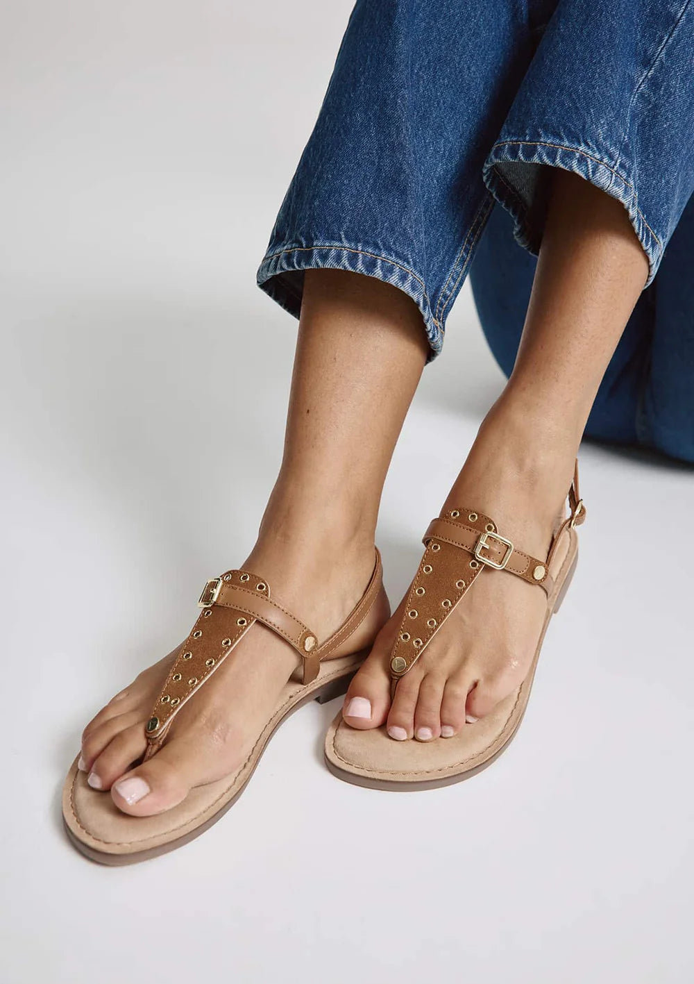 Hey Marly Eyelet Classic Cognac