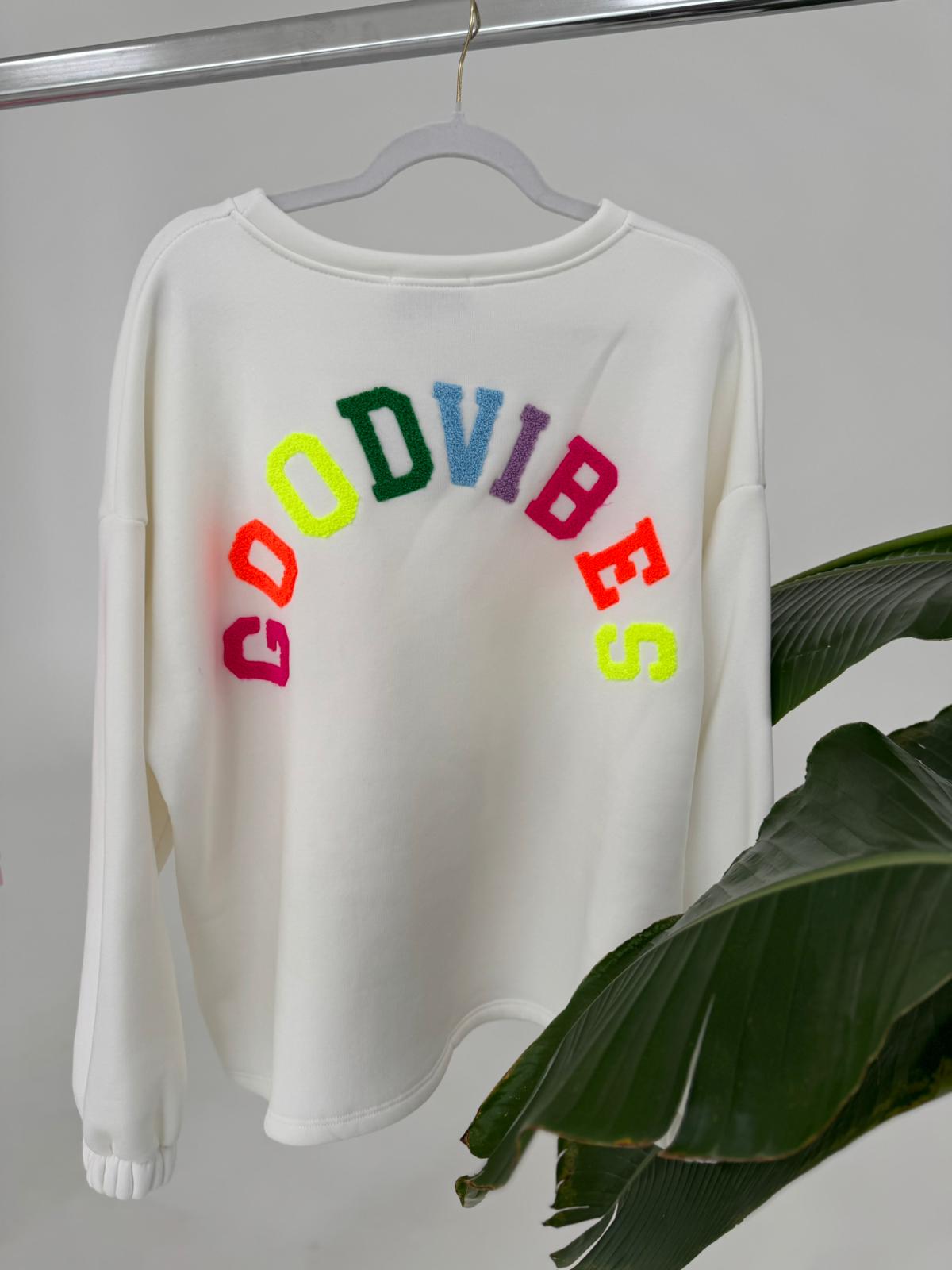Sweaterweiß GOODVIBES rainbow