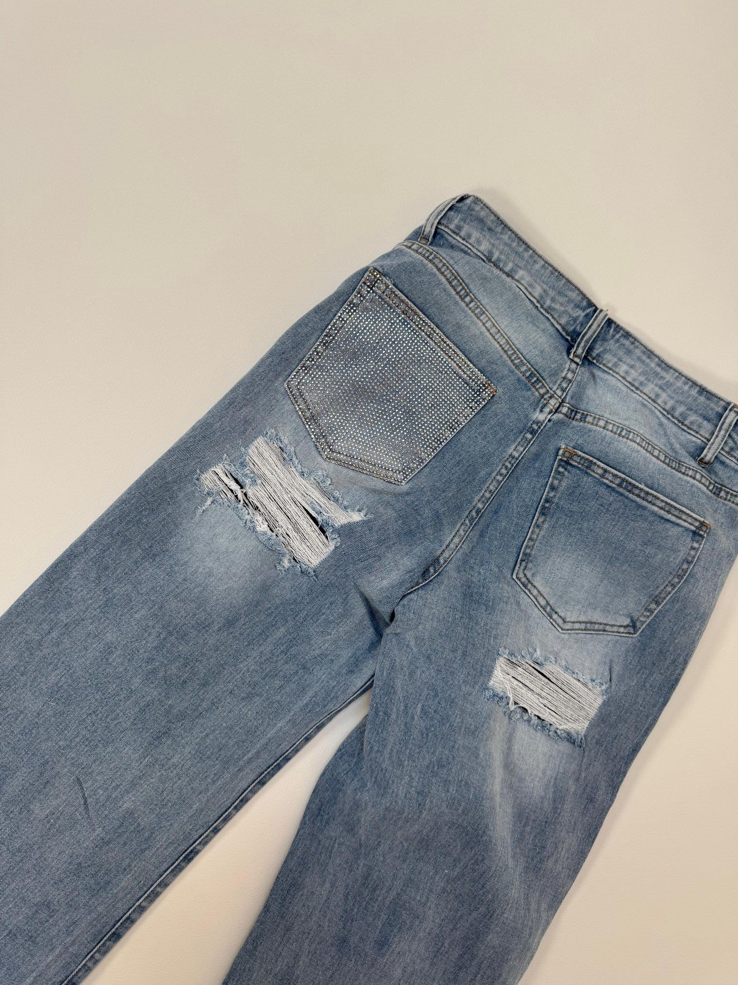 Jeans BLUE SPARKLE mit Glitzersteinen