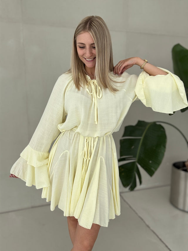 Kleid kurz CHIC SUMMER buttermilk lemon