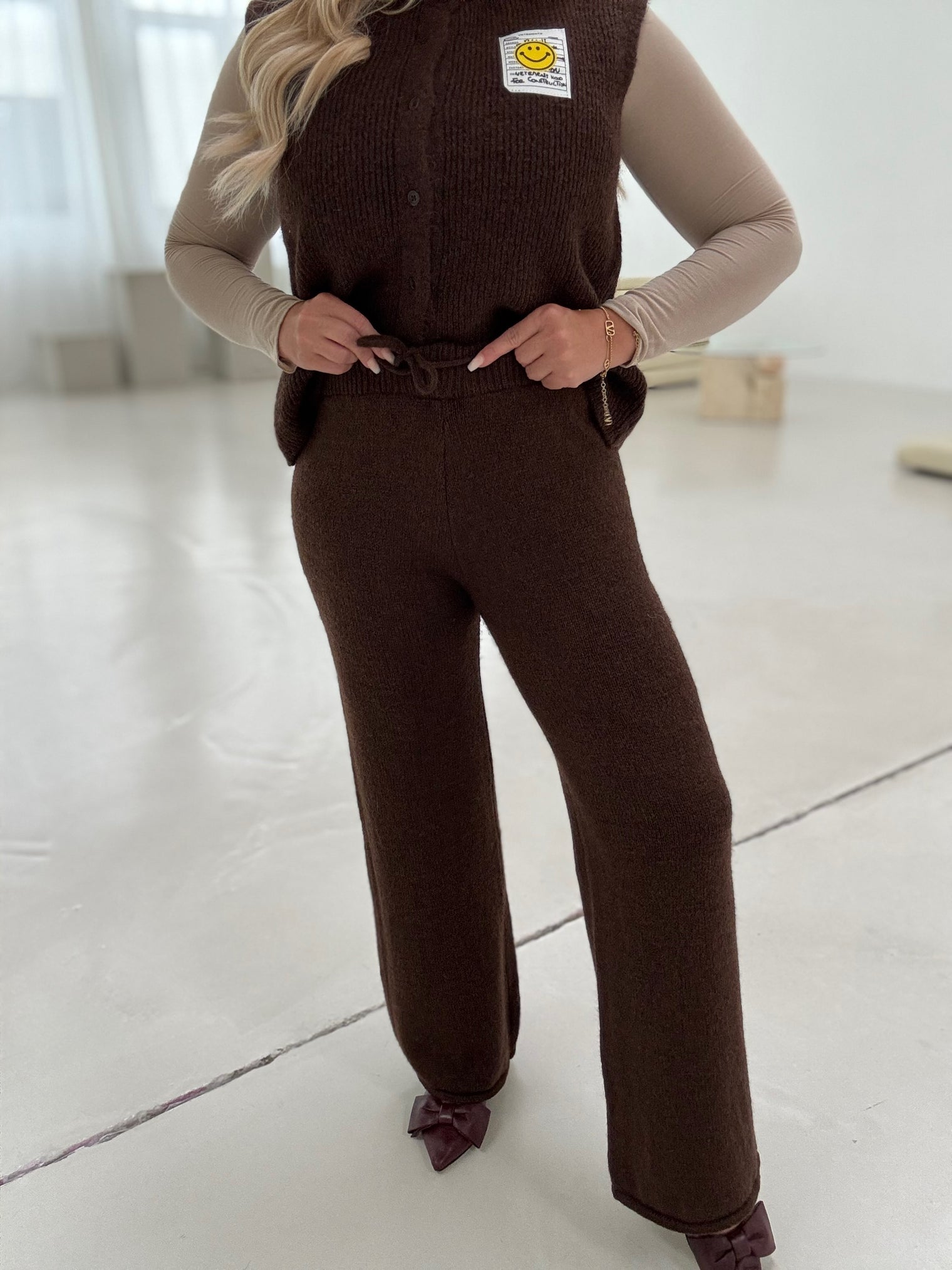 Strickhose SUPER SOFT dark coffee