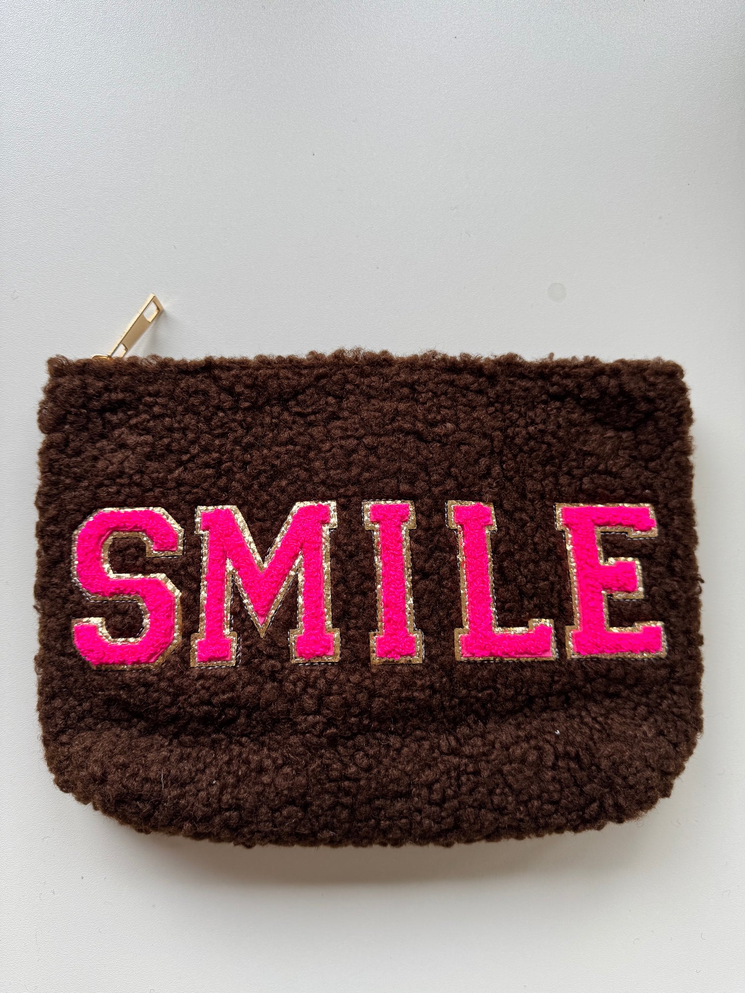 Teddy Bag chokolate SMILE pink