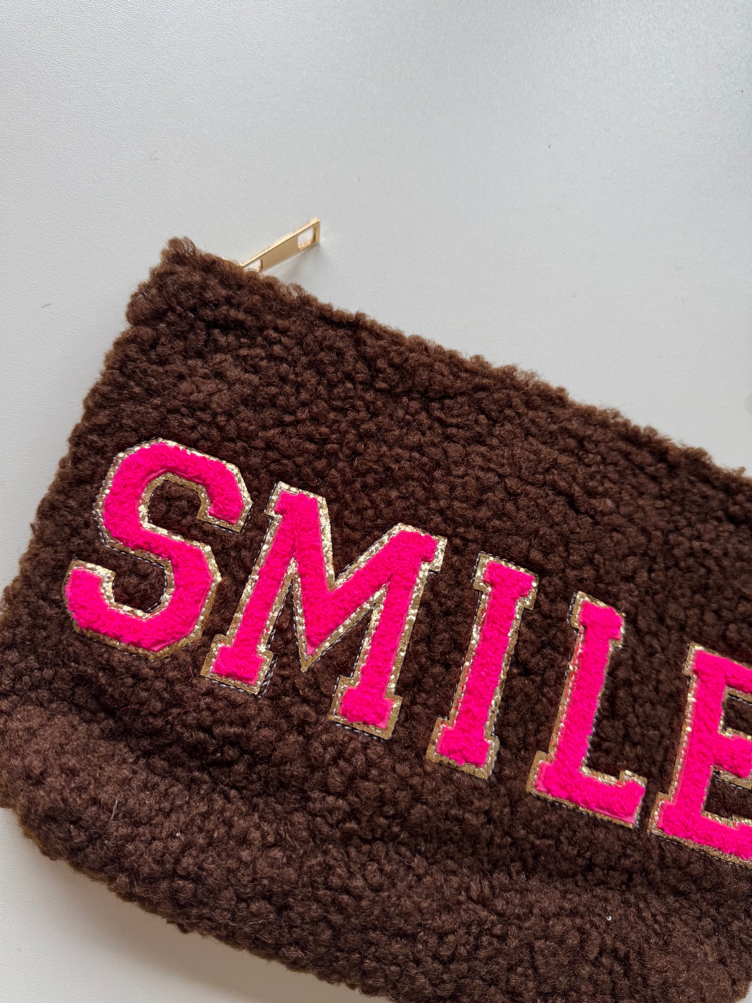 Teddy Bag chokolate SMILE pink