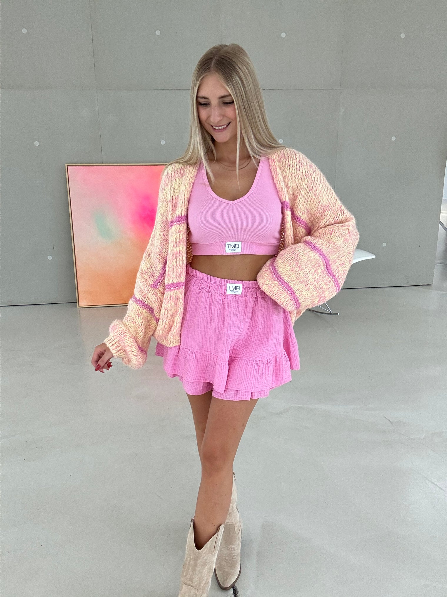 Musselin Hosenrock CANDY ROSE mit Patch