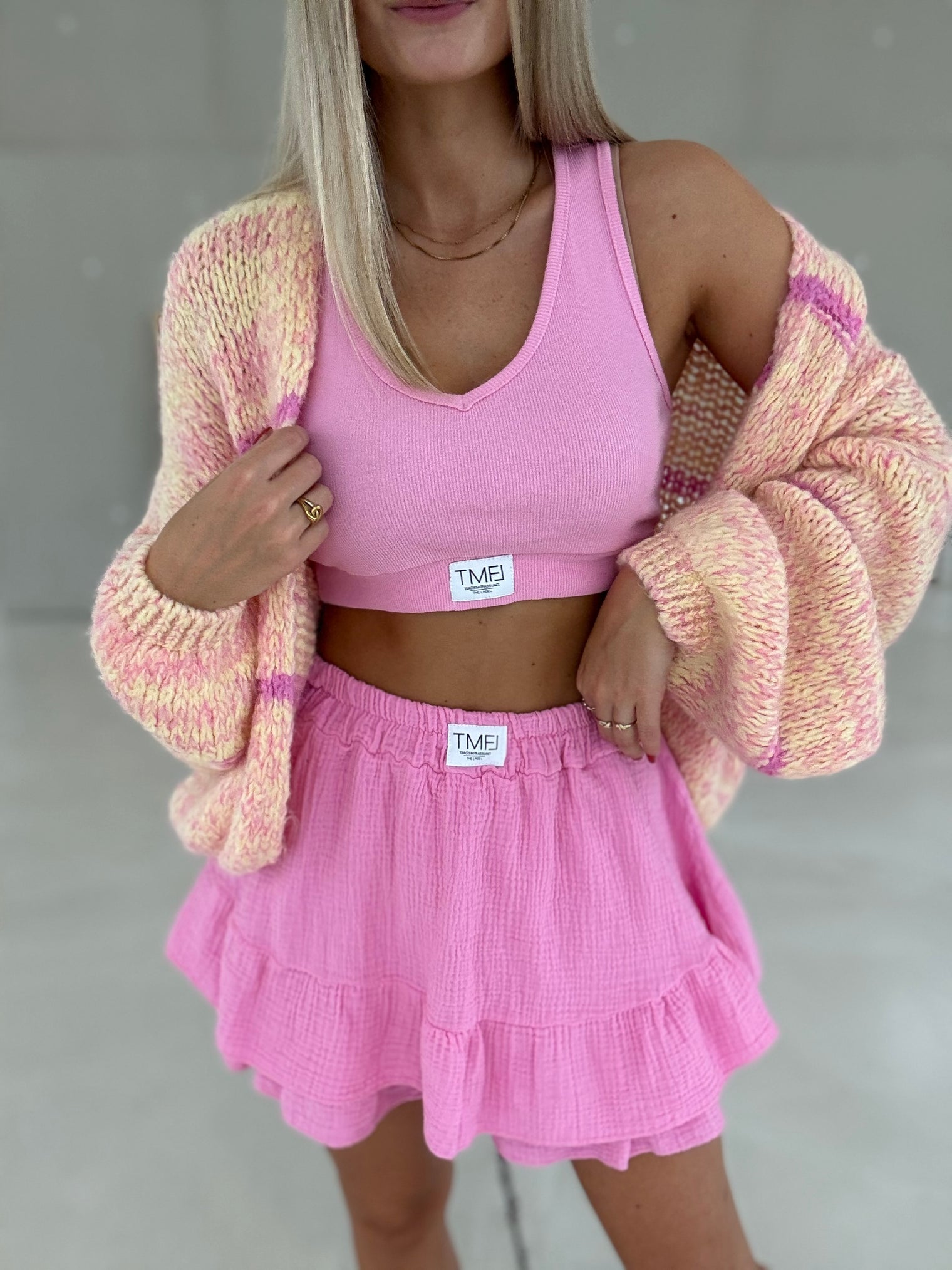 Musselin Hosenrock CANDY ROSE mit Patch