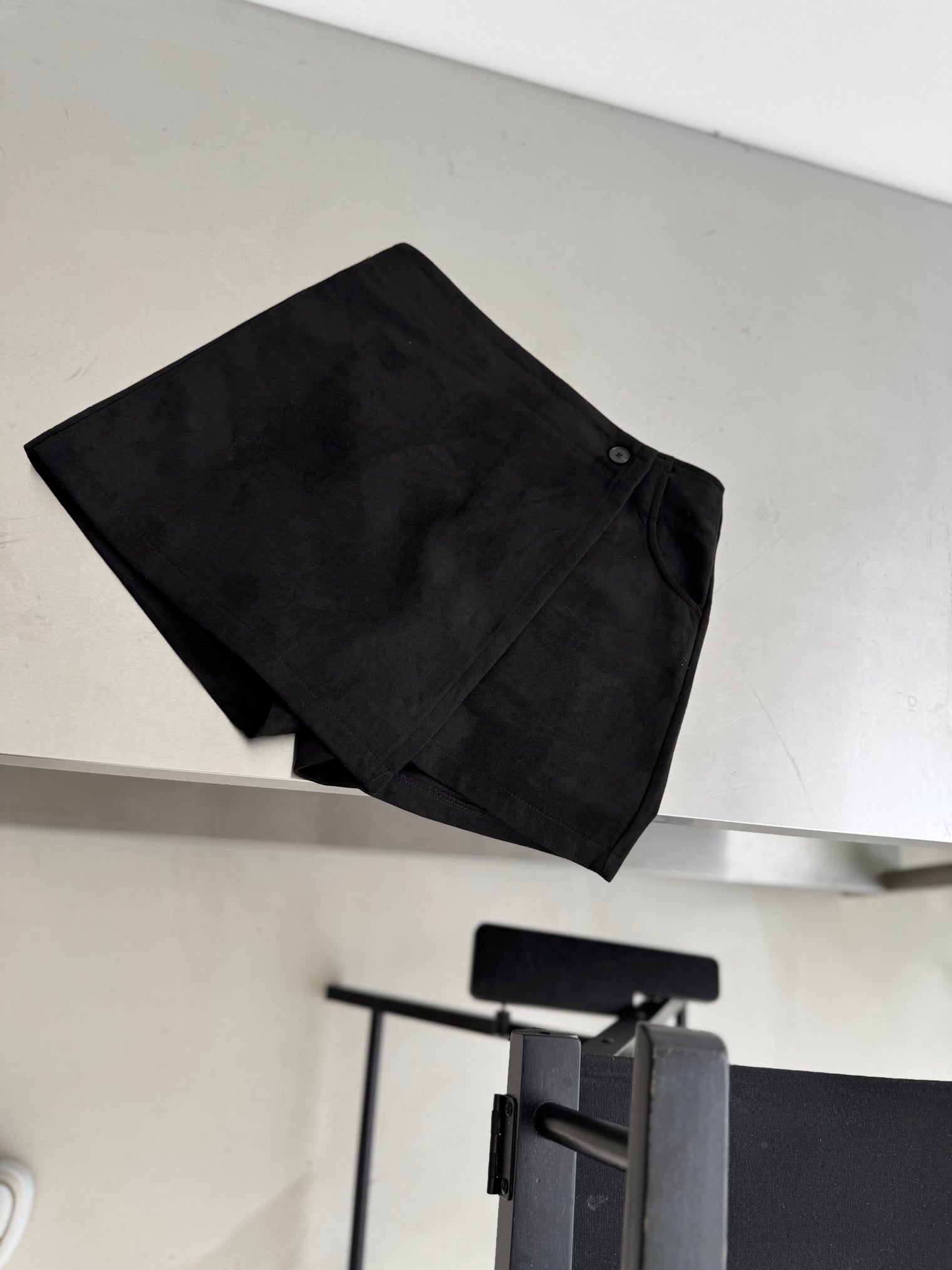 Wildleder Hosenrock BLACK